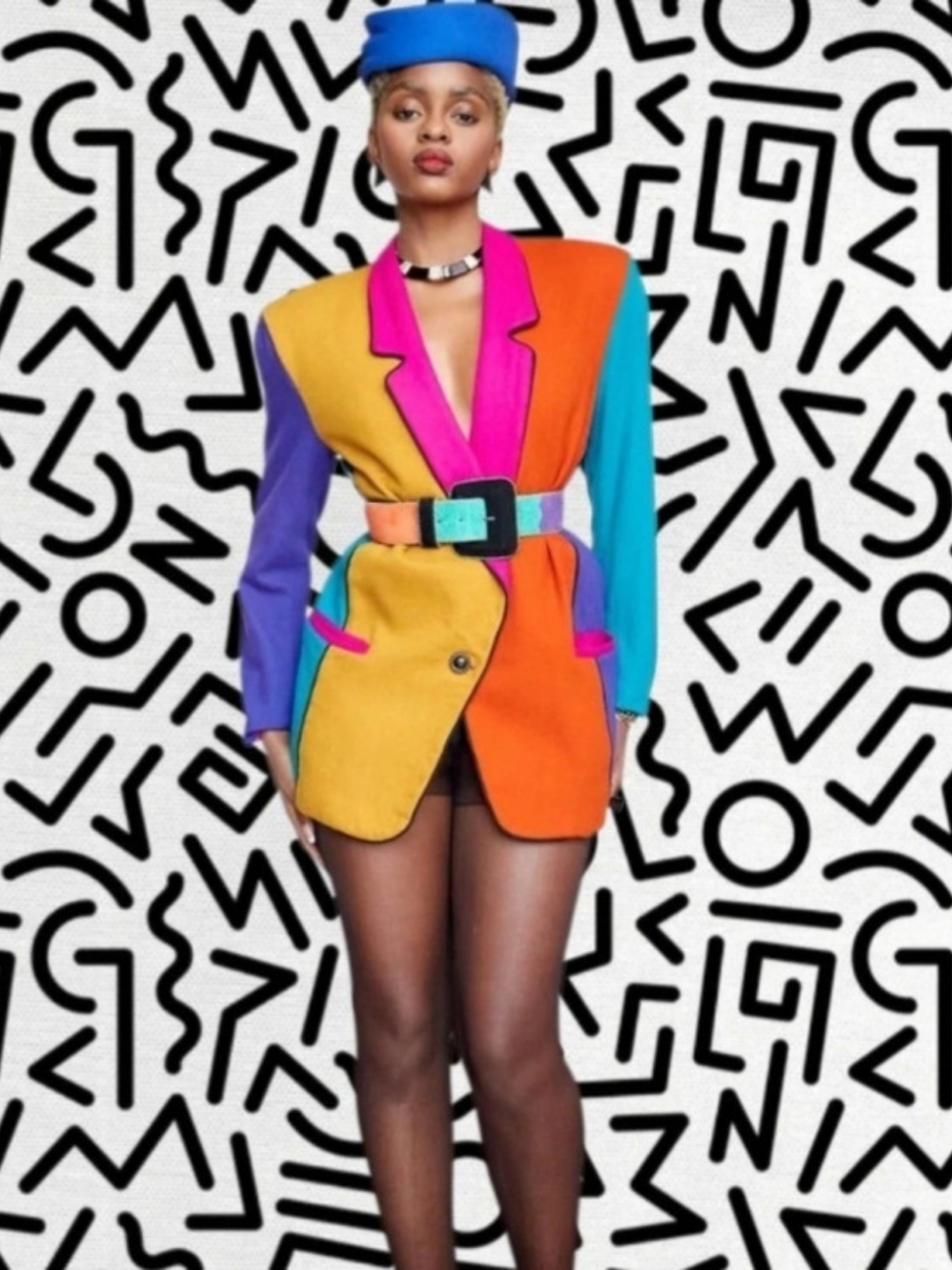 Color Block Blazer